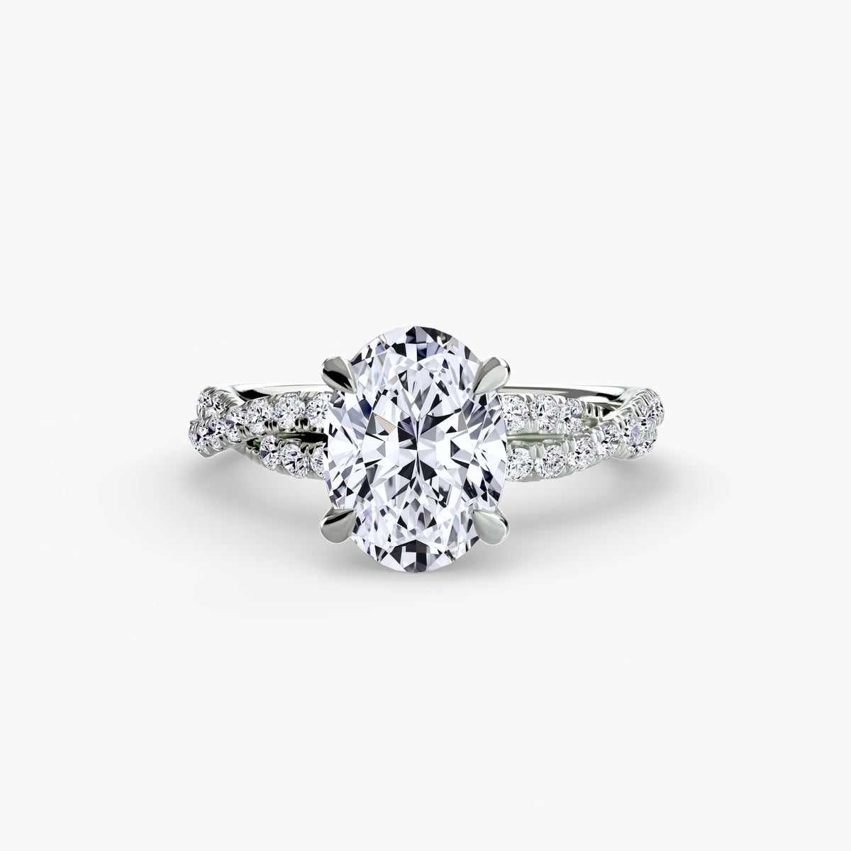 Ring Setting - 950 Platinum (Pear)