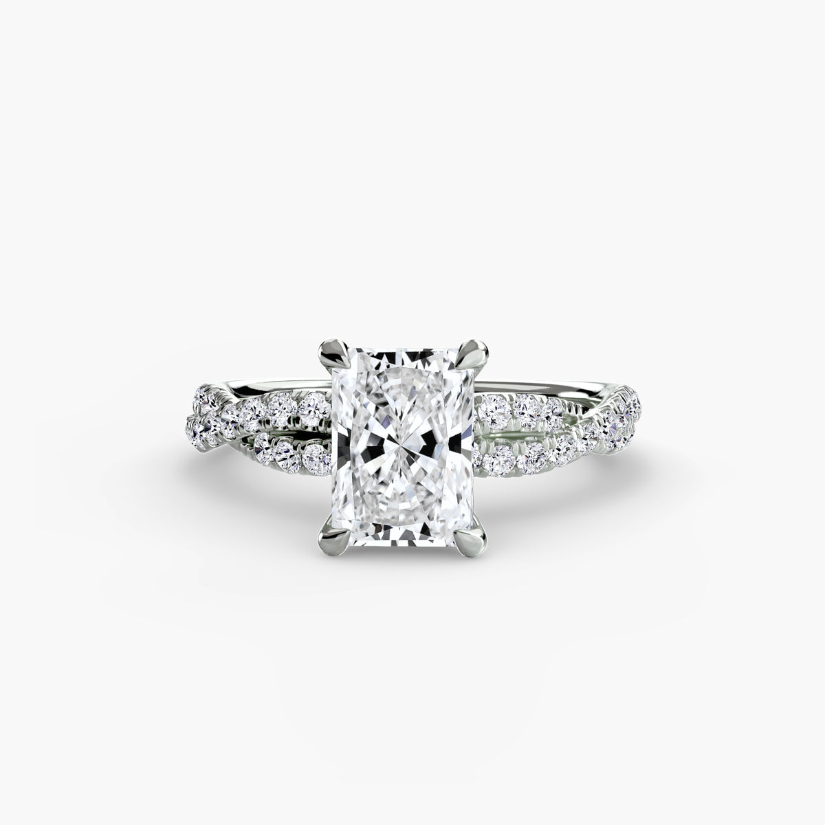 Ring Setting - 950 Platinum (Asscher)