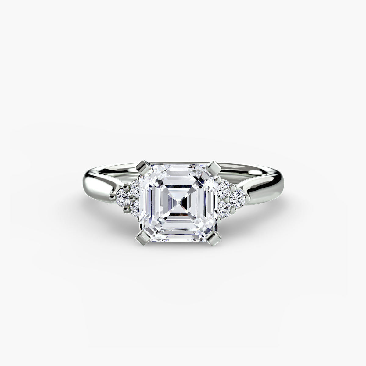 Ring Setting - 14K White Gold (Marquise)