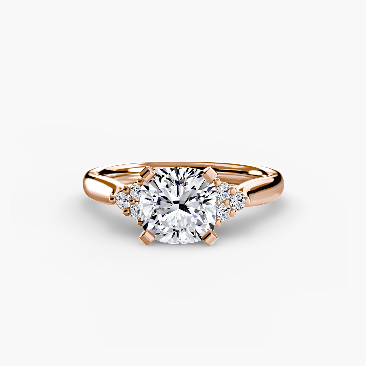 Ring Setting - 14K Rose Gold (Oval)