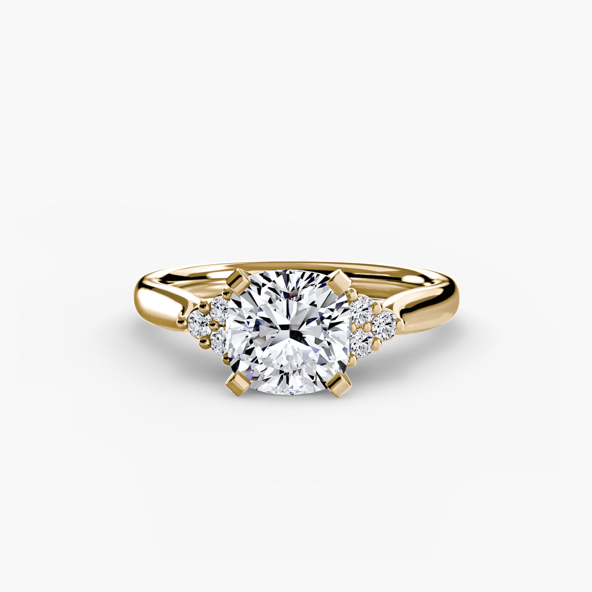 Ring Setting - 18K Yellow Gold (Oval)
