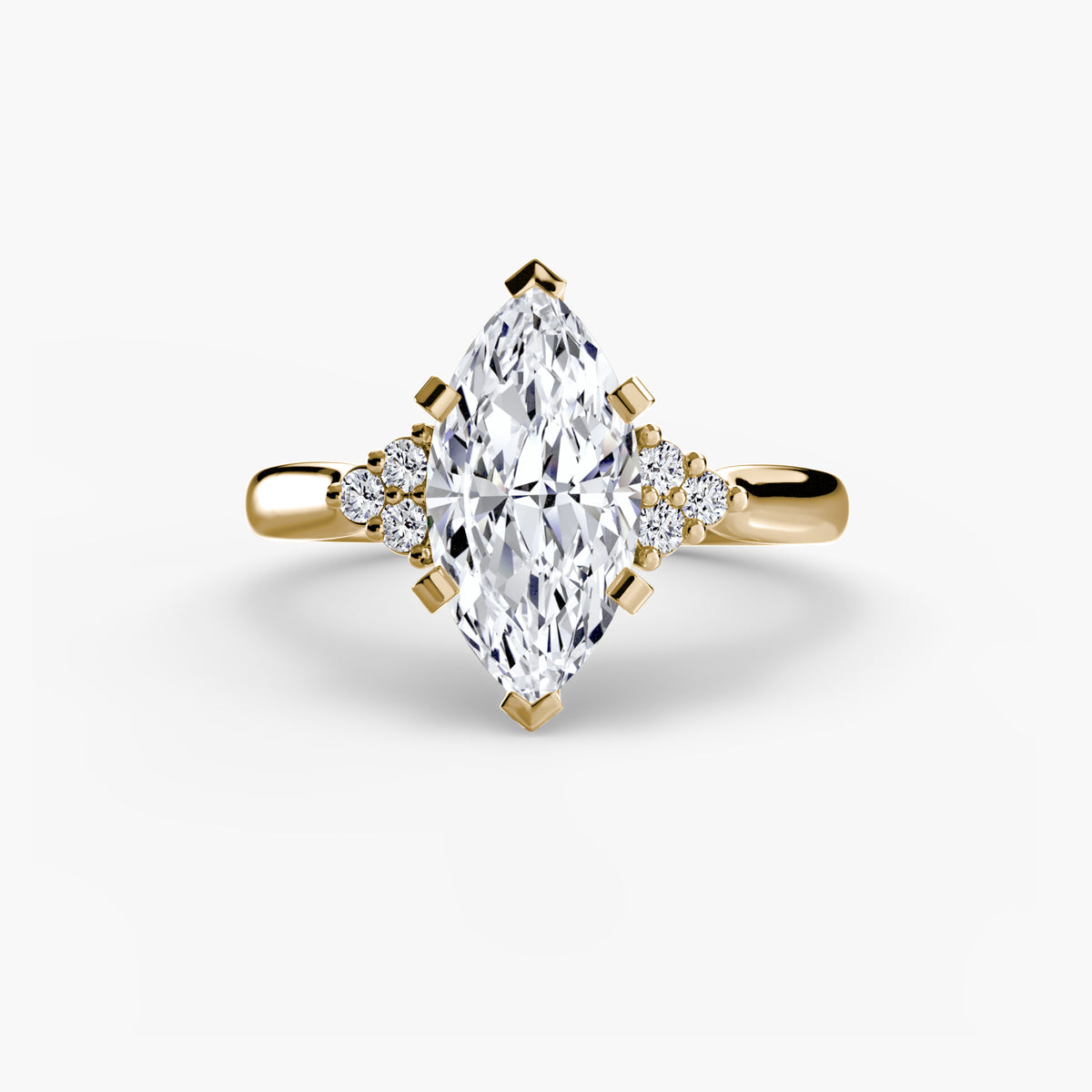 Ring Setting - 18K Rose Gold (Round)