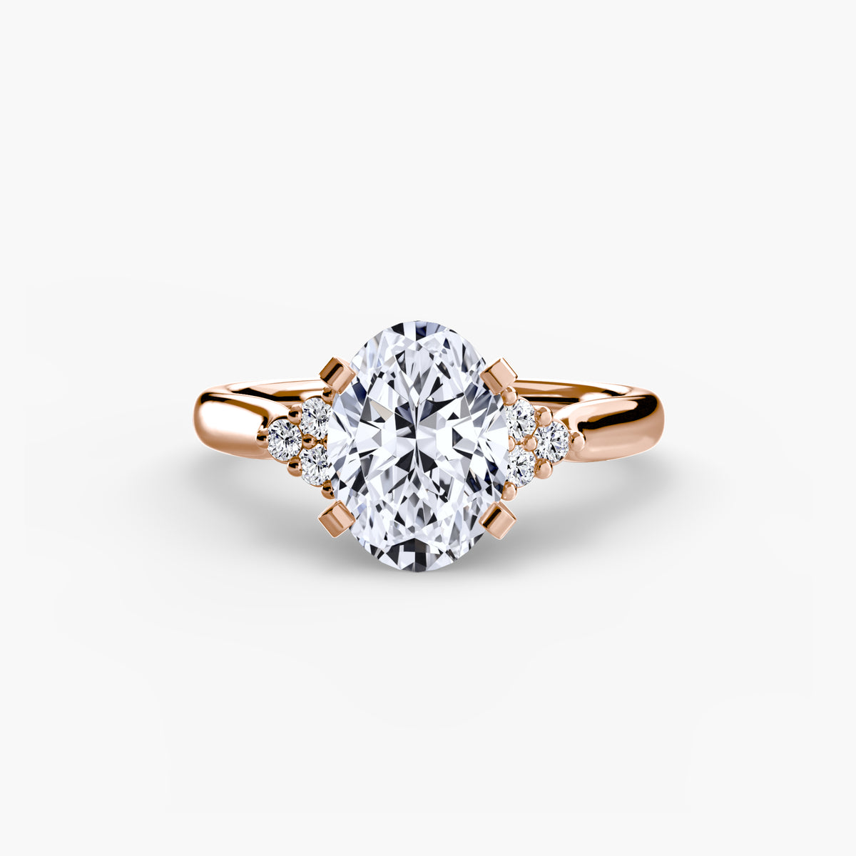 Ring Setting - 18K Rose Gold (Pear)
