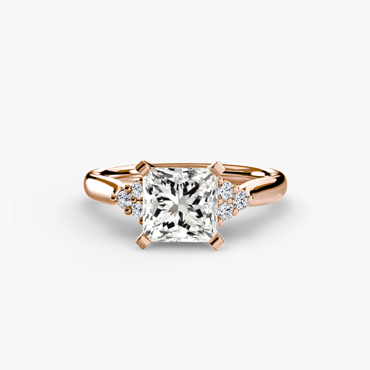 Ring Setting - 14K Rose Gold (Cushion)