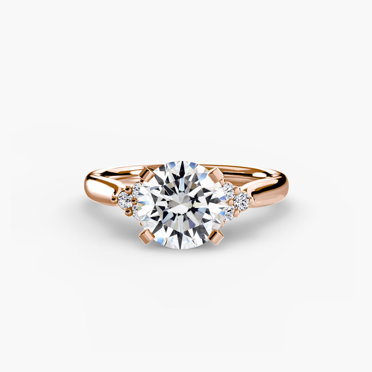 Ring Setting - 18K Rose Gold (Princess)