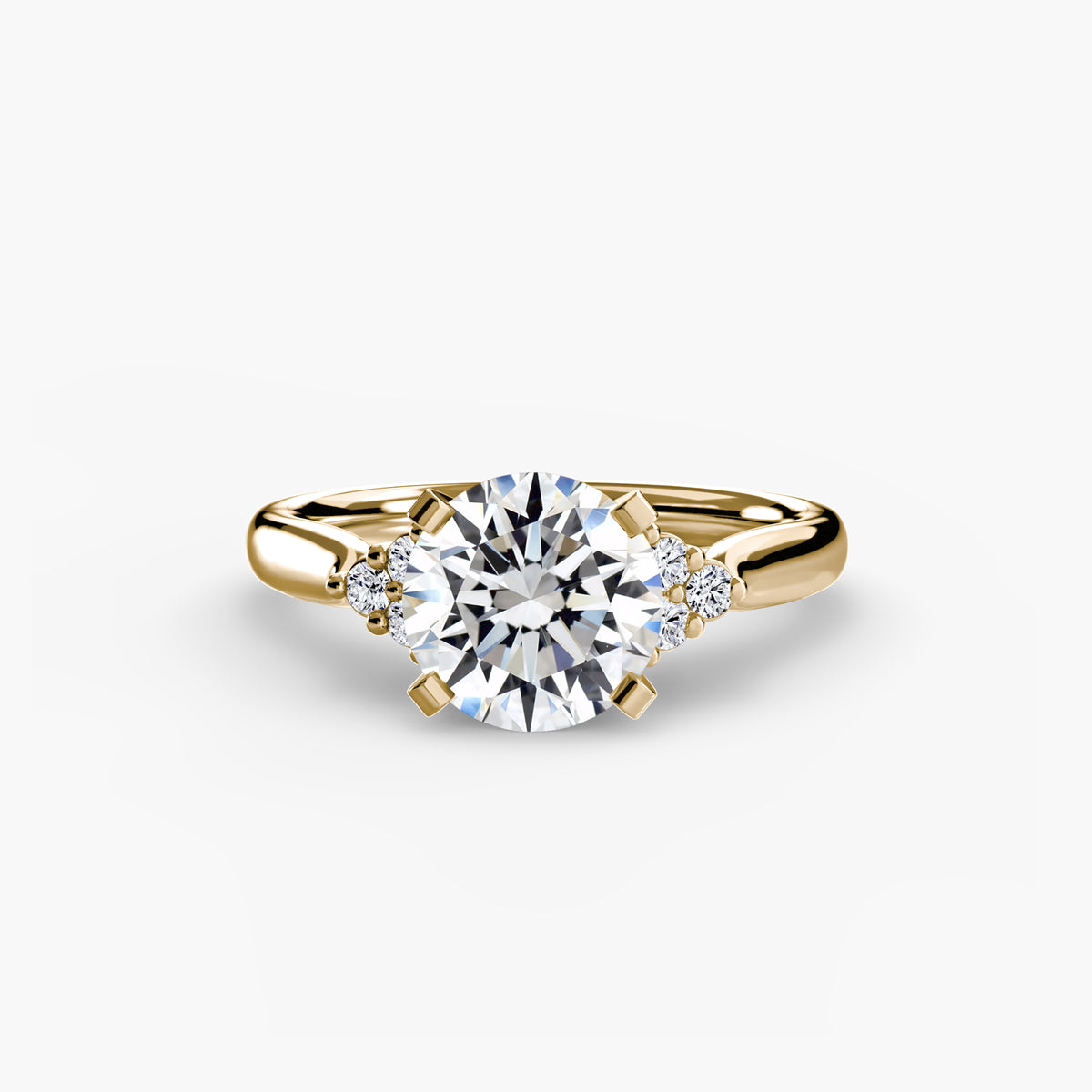 Ring Setting - 18K Yellow Gold (Princess)