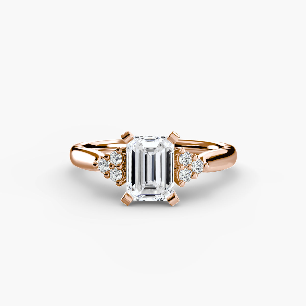 Ring Setting - 18K Rose Gold (Heart)