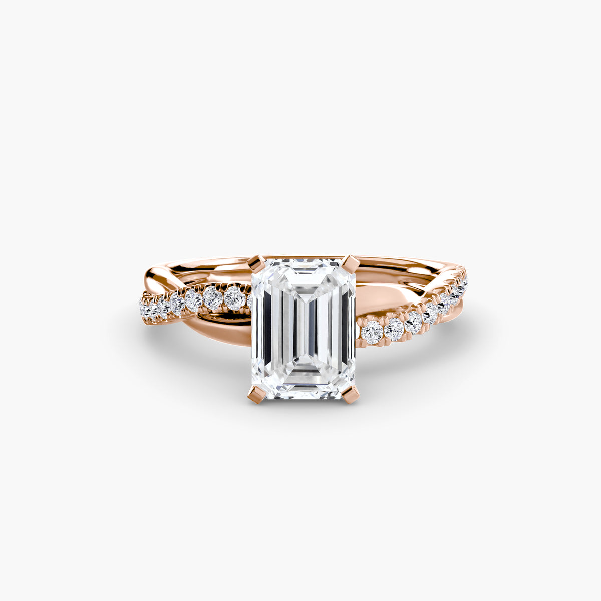 Ring Setting - 14K Rose Gold (Heart)