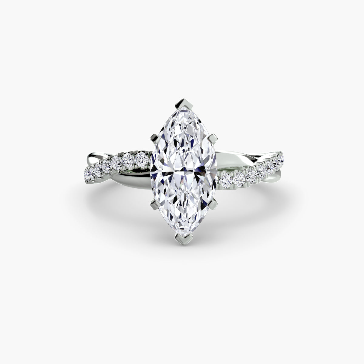 Ring Setting - 14K Yellow Gold (Princess)