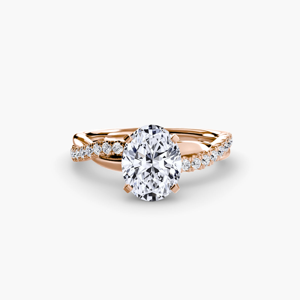 Ring Setting - 14K Rose Gold (Pear)