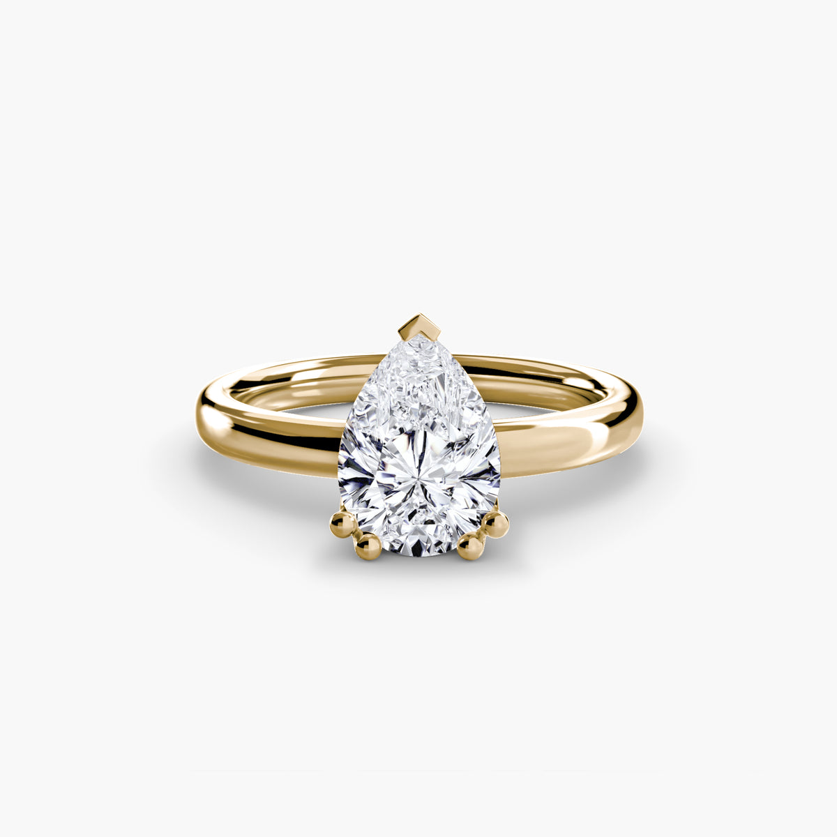 Ring Setting - 18K Yellow Gold (Emerald)