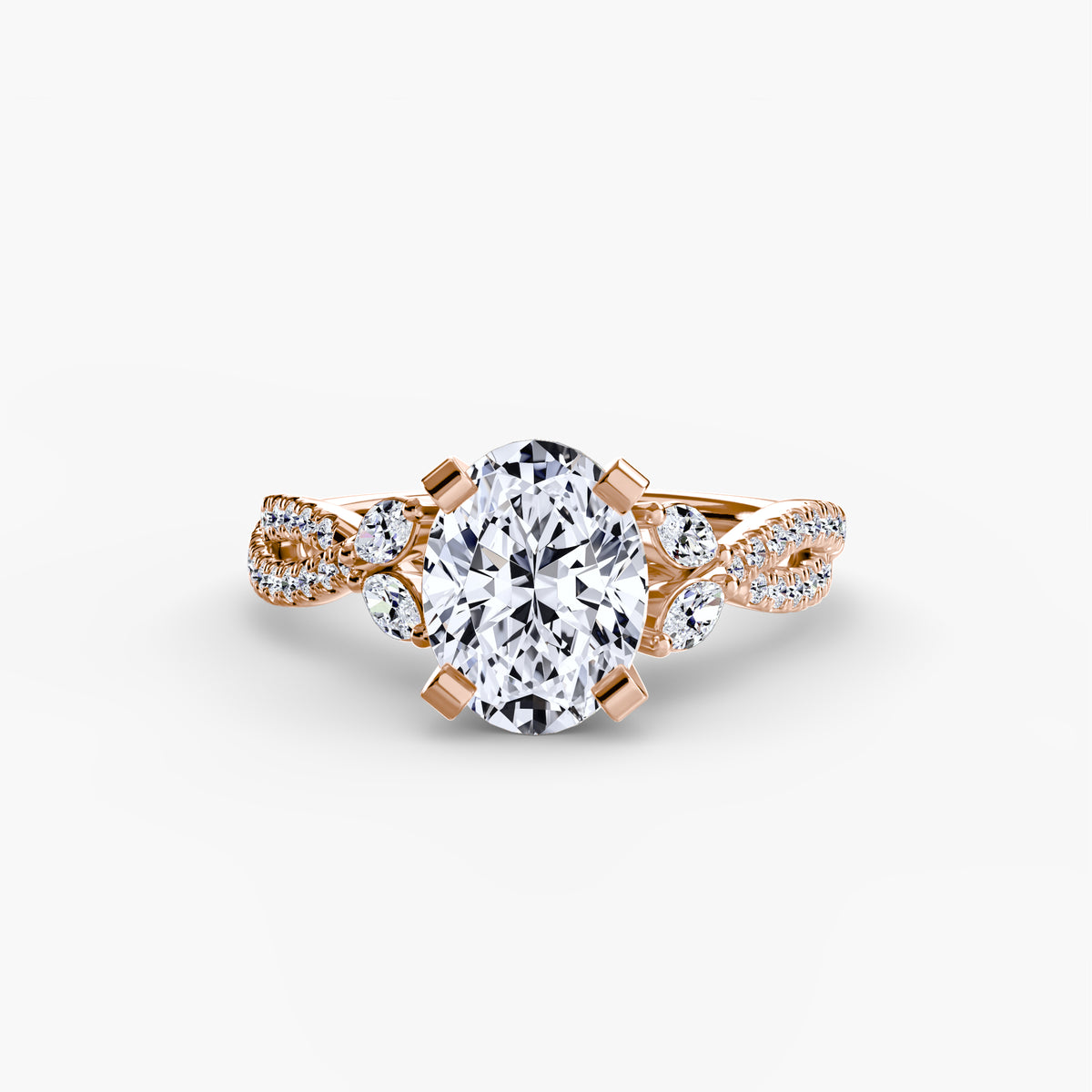 Ring Setting - 18K White Gold (Round)