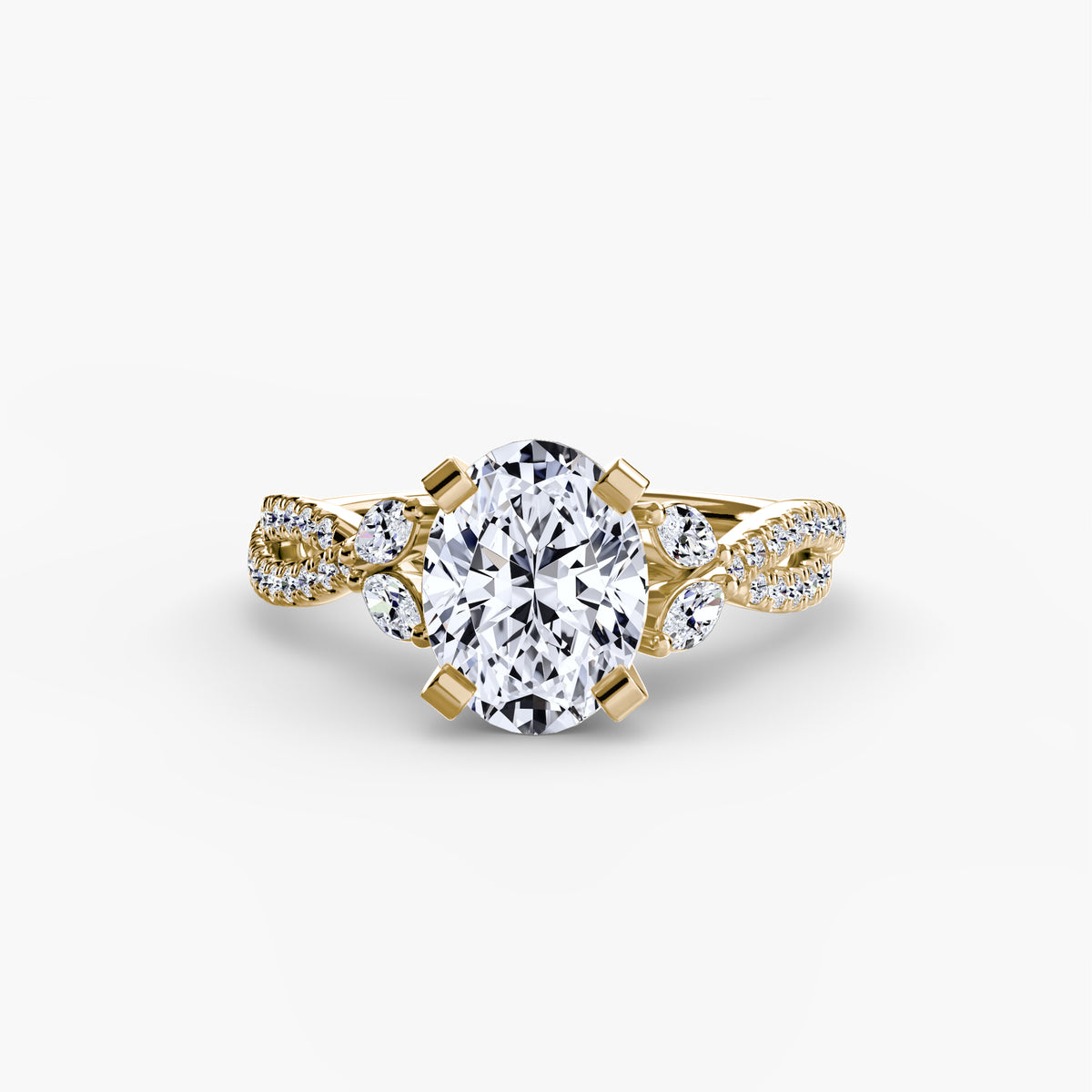 Ring Setting - 14K Rose Gold (Round)