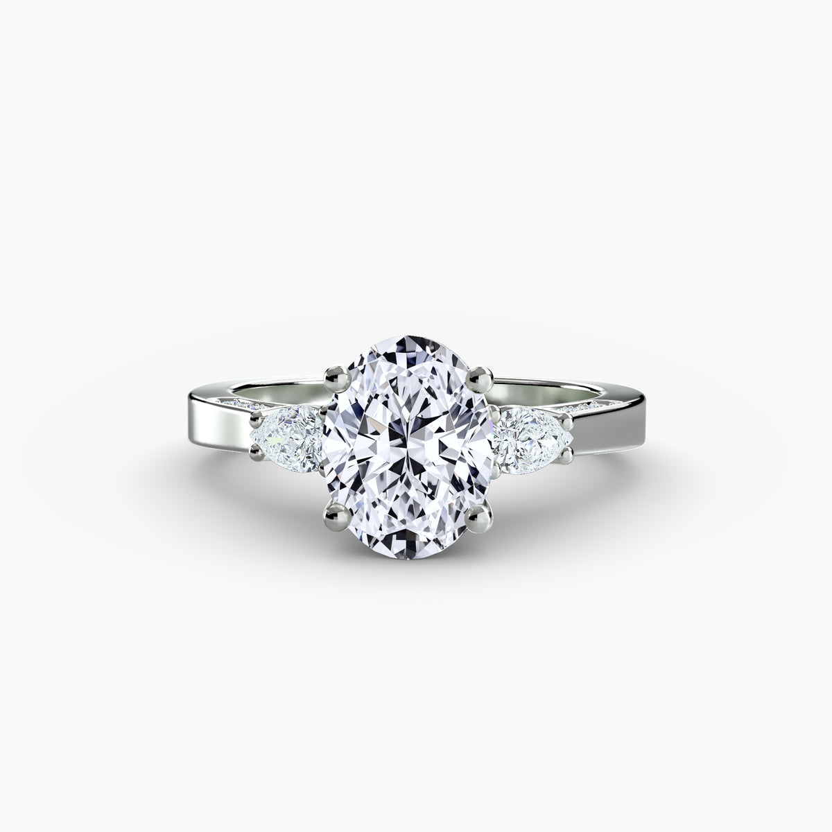 Ring Setting - 18K Yellow Gold (Oval)