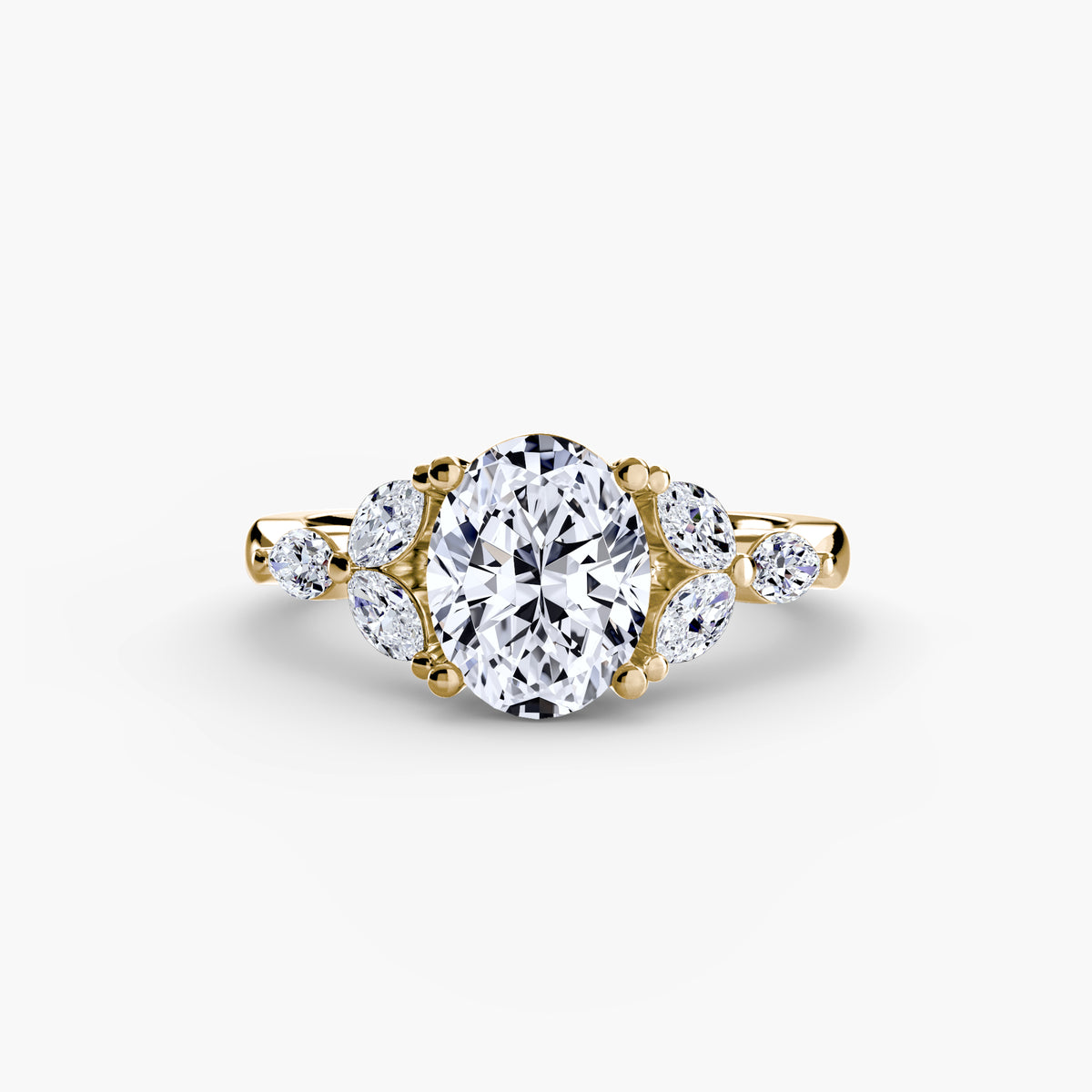 Ring Setting - 18K Rose Gold (Oval)