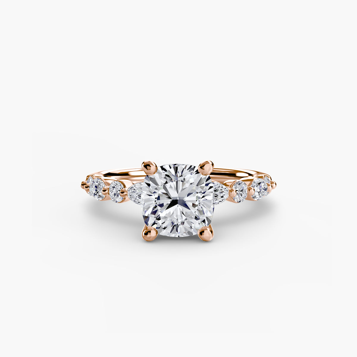 Ring Setting - 18K Rose Gold (Oval)