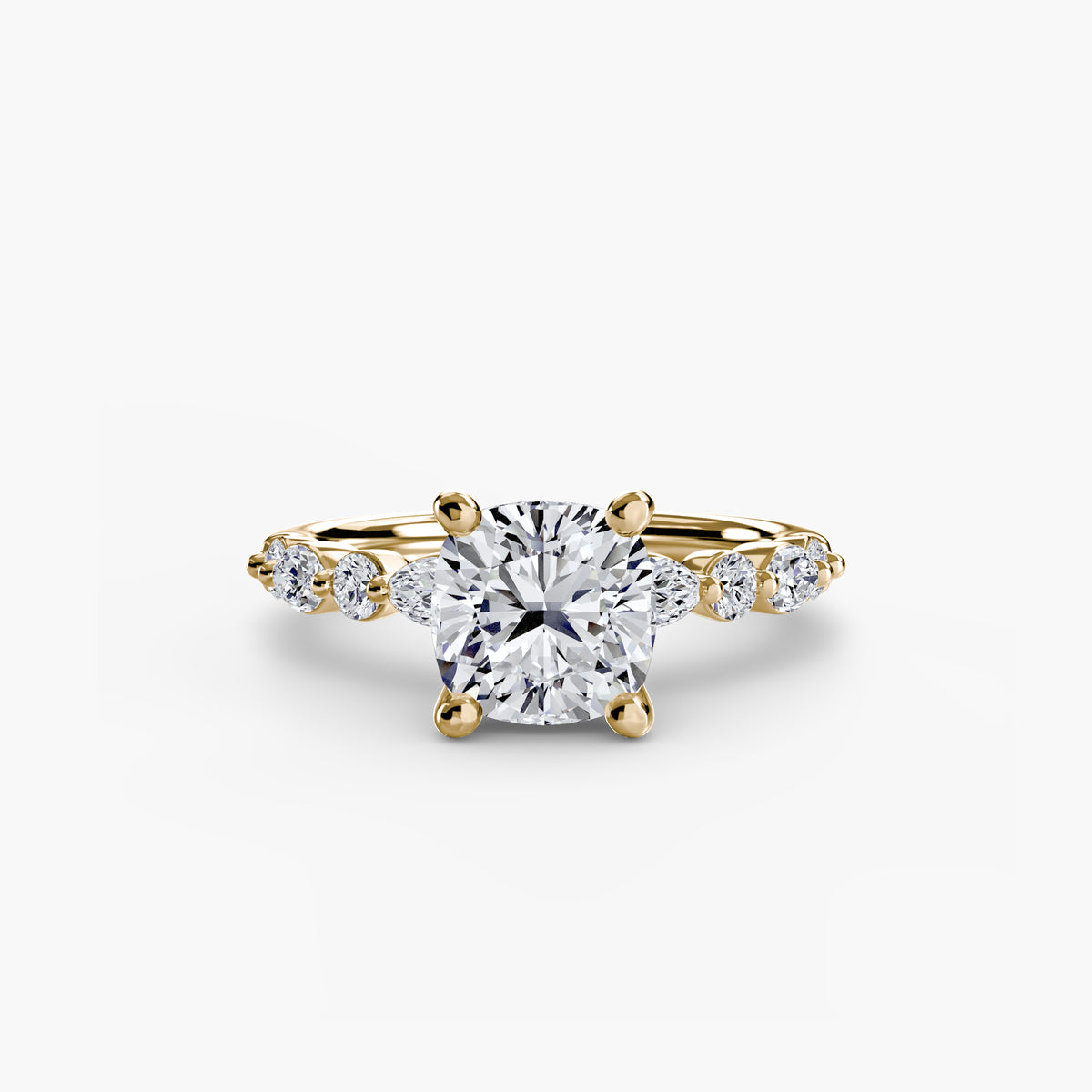 Ring Setting - 18K Yellow Gold (Oval)
