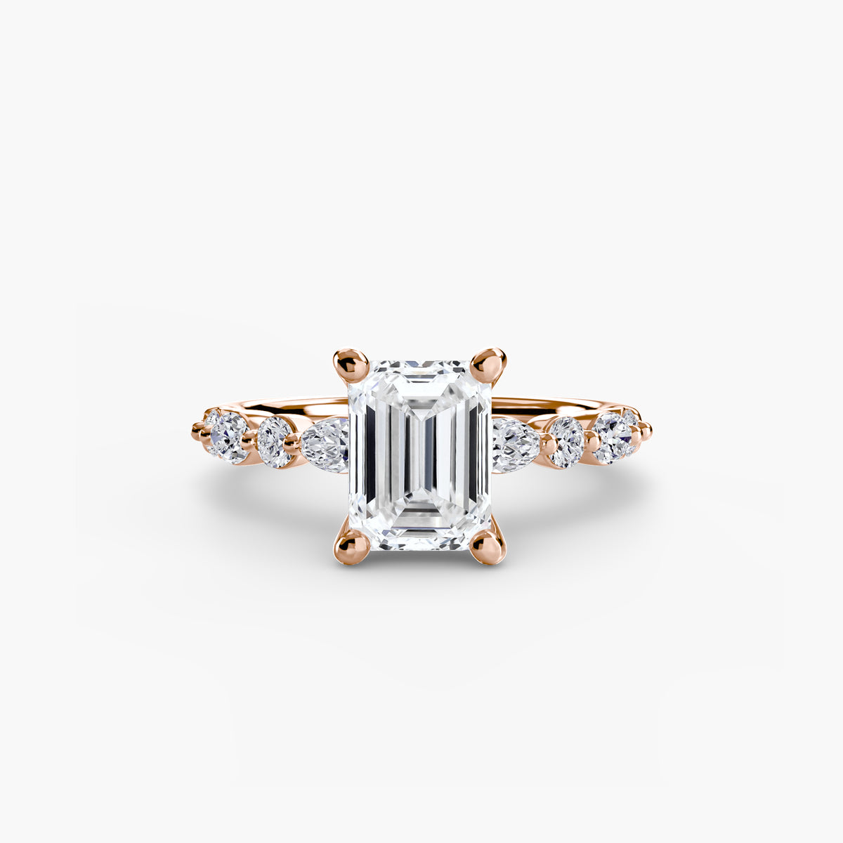 Ring Setting - 14K Rose Gold (Heart)