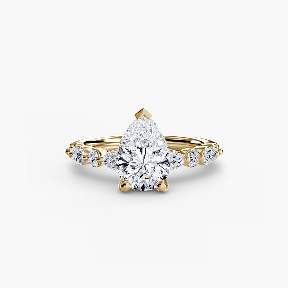 Ring Setting - 18K Yellow Gold (Emerald)