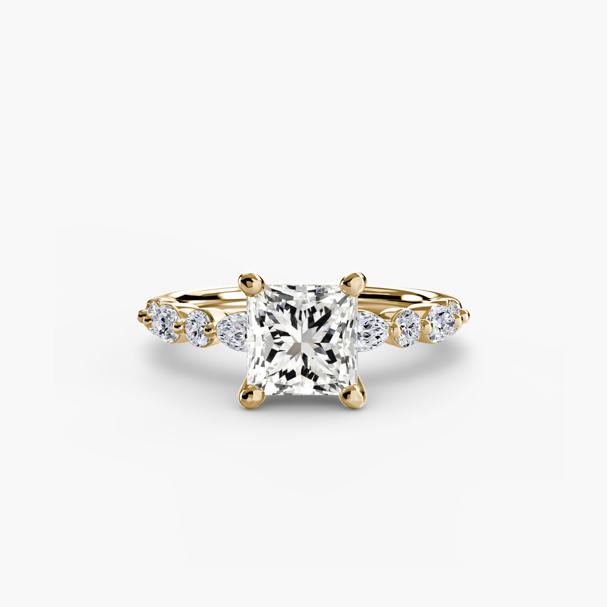Ring Setting - 14K Yellow Gold (Cushion)