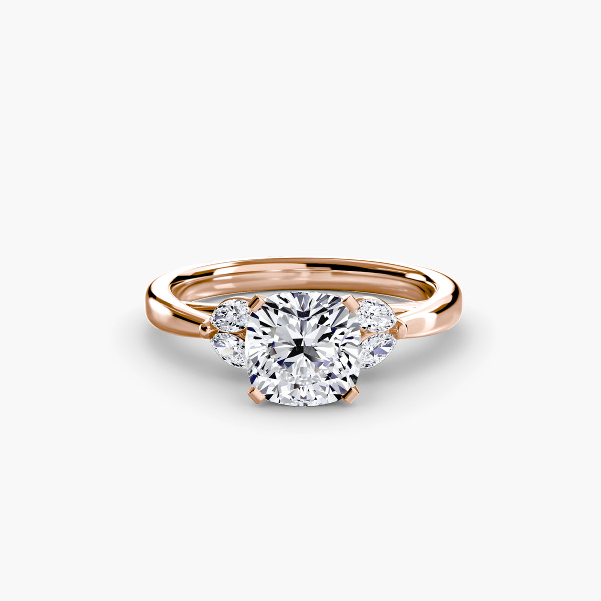 Ring Setting - 18K Rose Gold (Oval)