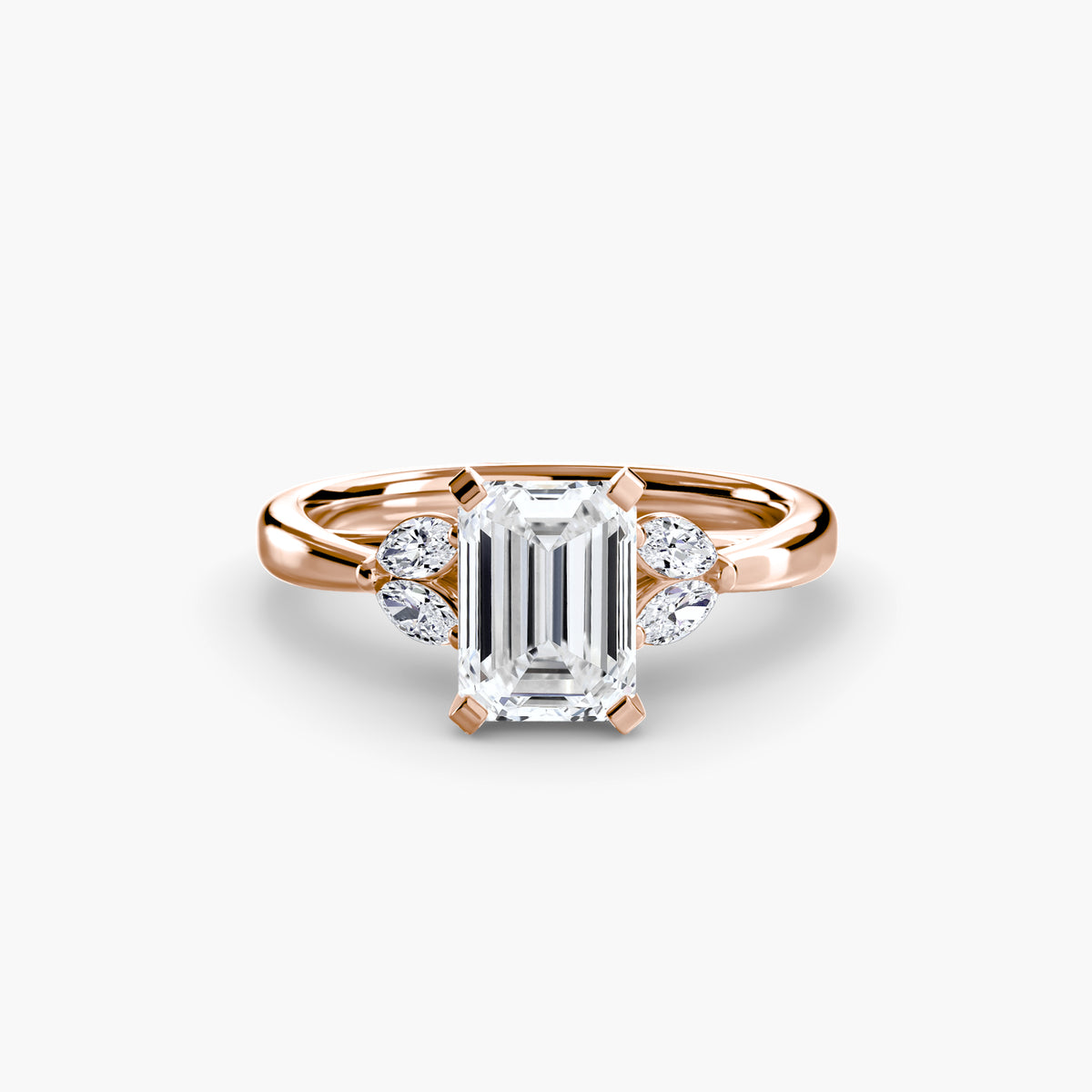 Ring Setting - 14K Rose Gold (Heart)