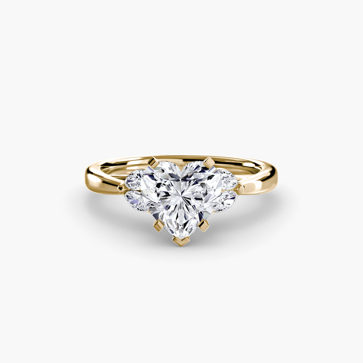 Ring Setting - 18K Yellow Gold (Radiant)