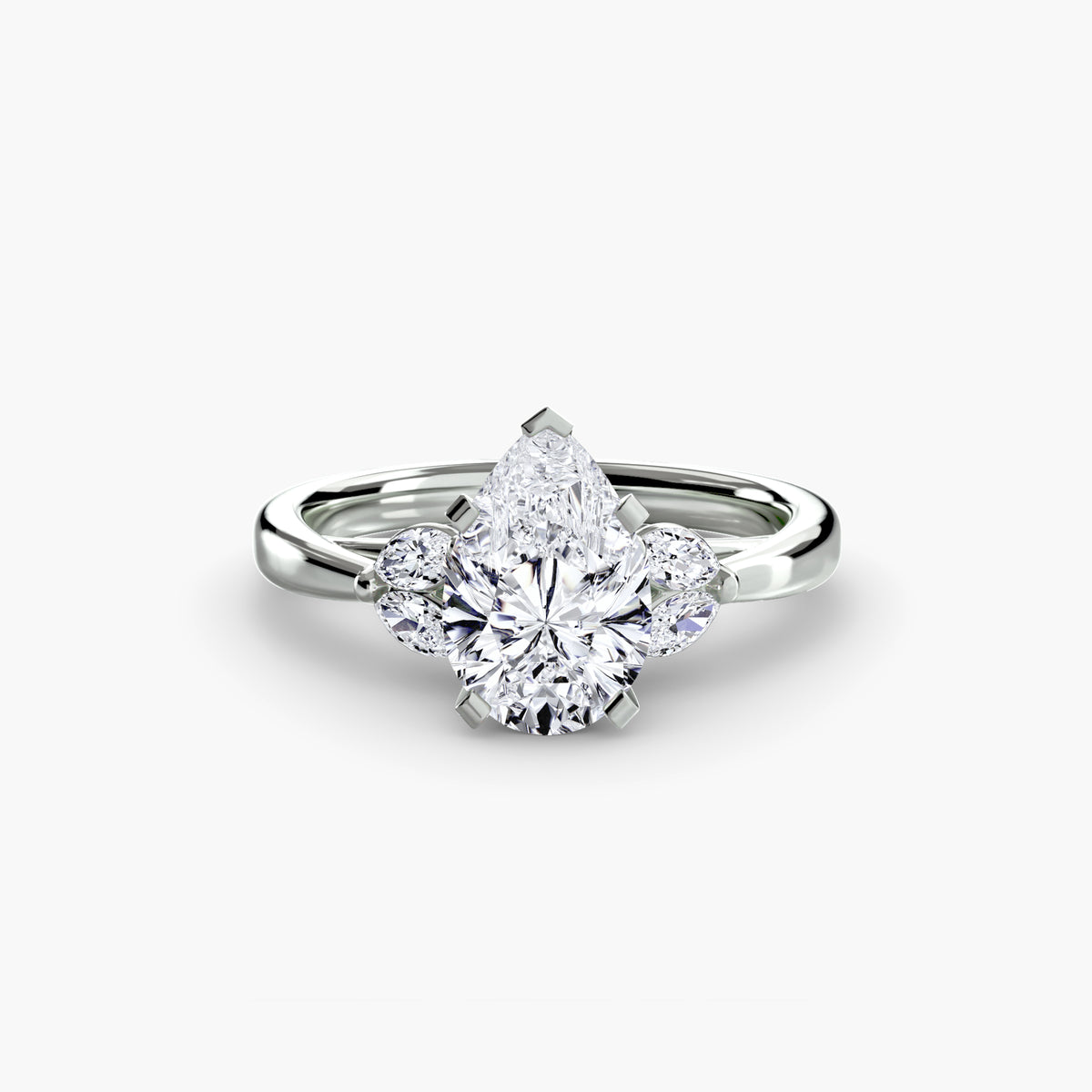 Ring Setting - 950 Platinum (Emerald)