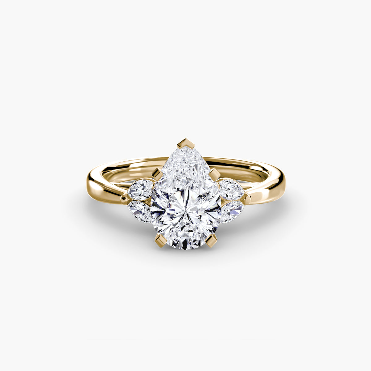 Ring Setting - 18K Yellow Gold (Emerald)