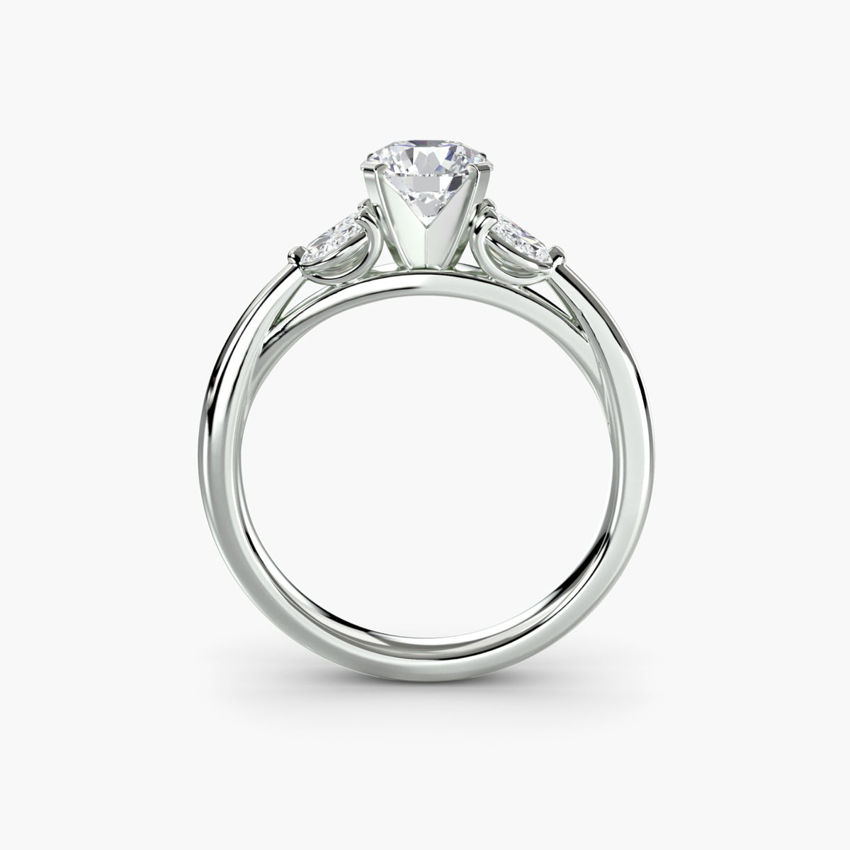 The Celestial Cluster Ring 2 - 14K White Gold (Round)