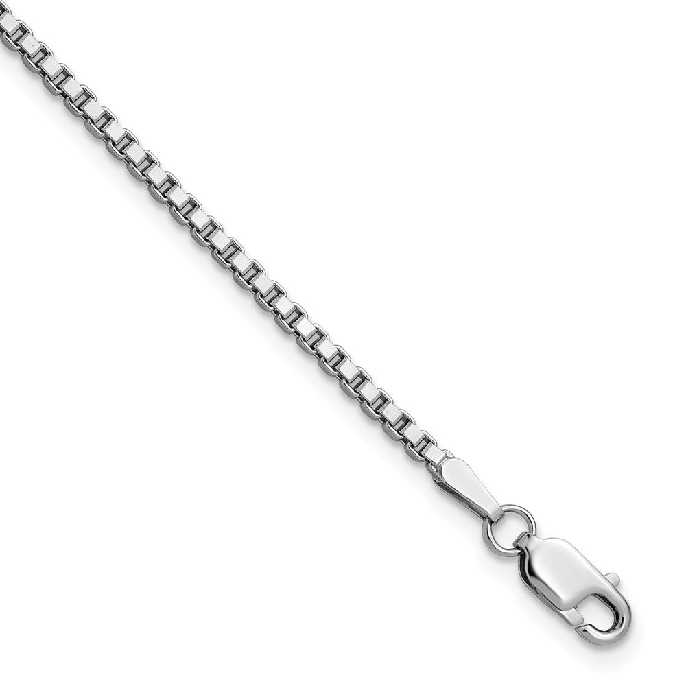 14k White Gold 1.9mm Box Chain