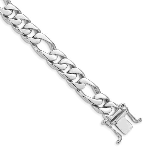 IBGoodman 14k with White Rhodium Men's Polished and Grooved 1/6 Carat AA Quality Diamond Ring