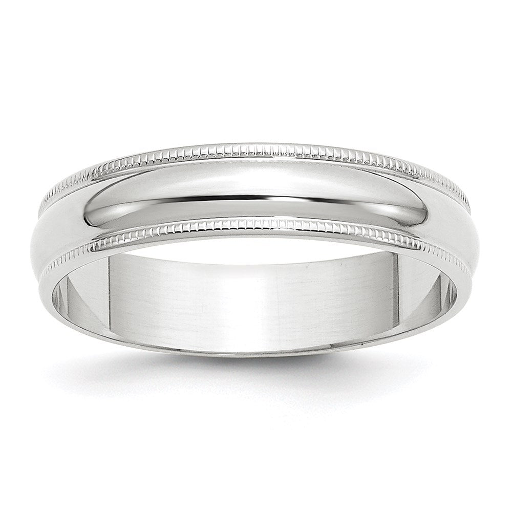 14KW 5mm LTW Milgrain Half Round Band
