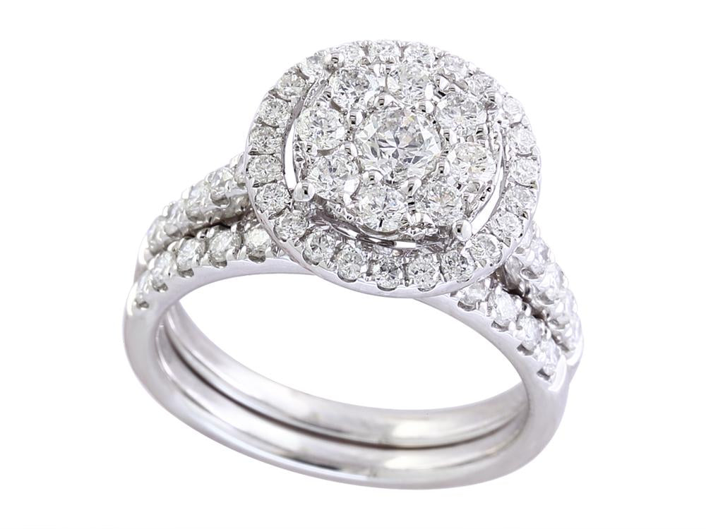 EFFY 14K WHITE GOLD DIAMOND RING