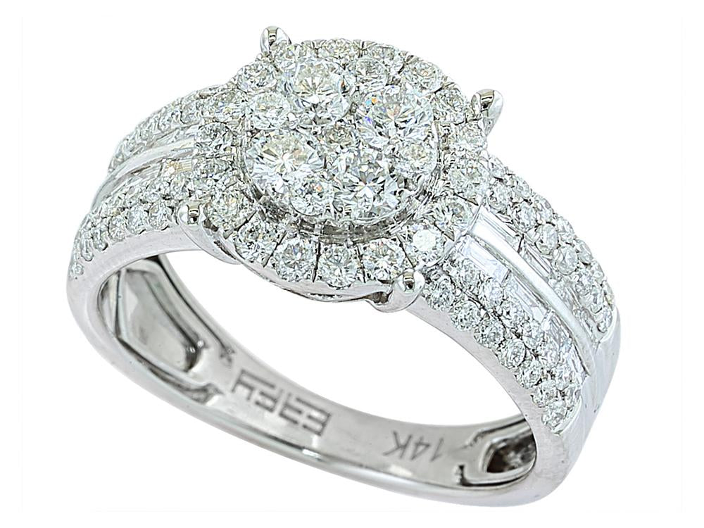 EFFY 14K WHITE GOLD DIAMOND RING