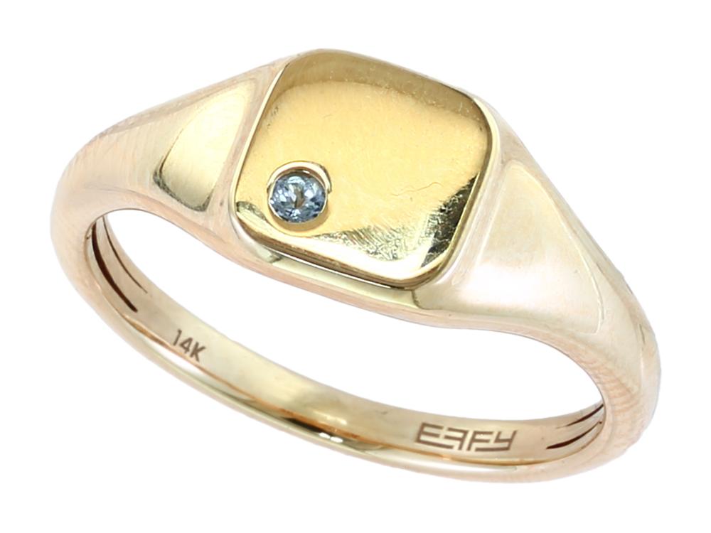 EFFY 14K YELLOW GOLD ,TANZANITE RING