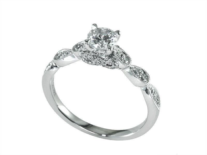 EFFY 14K YELLOW GOLD RING (WITH .40 CT CENTER SIZE) CENTER SIZE: .40 CT