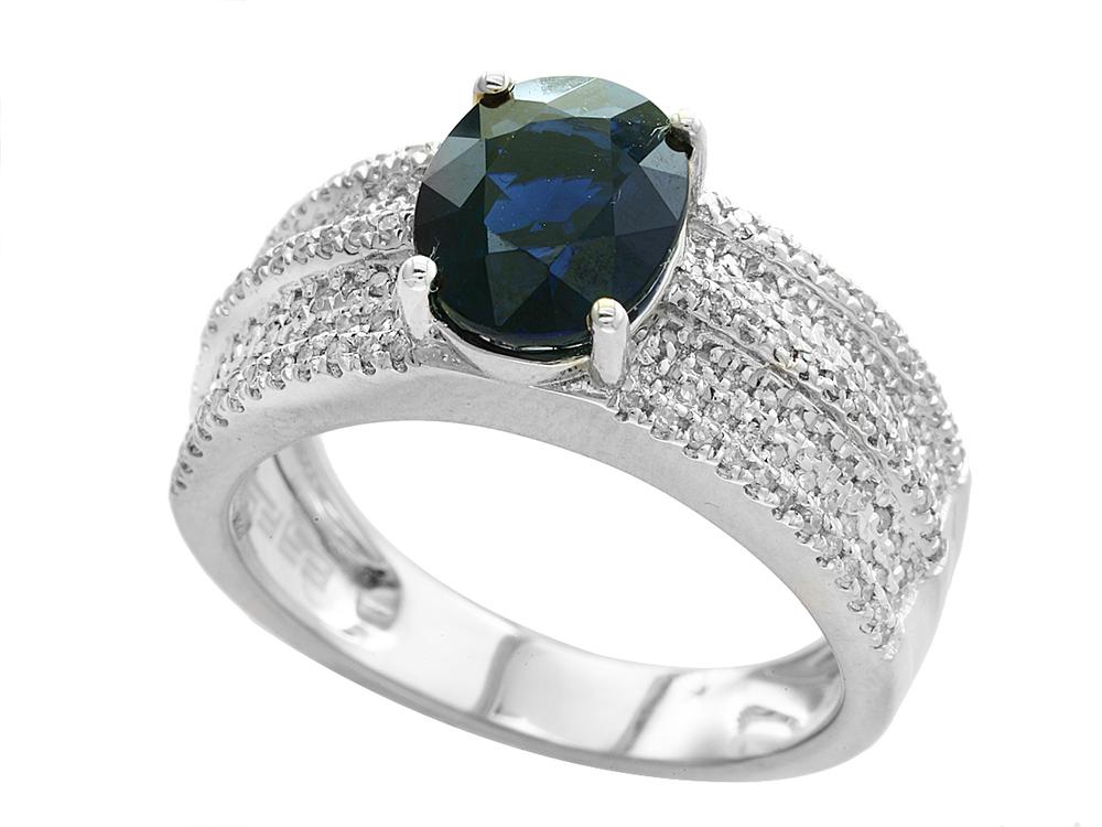 EFFY DIAMOND,NATURAL SAPPHIRE RING