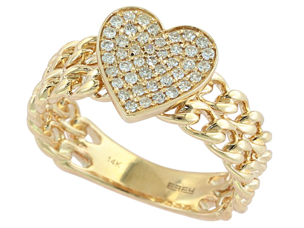 EFFY 14K YELLOW GOLD DIAMOND RING