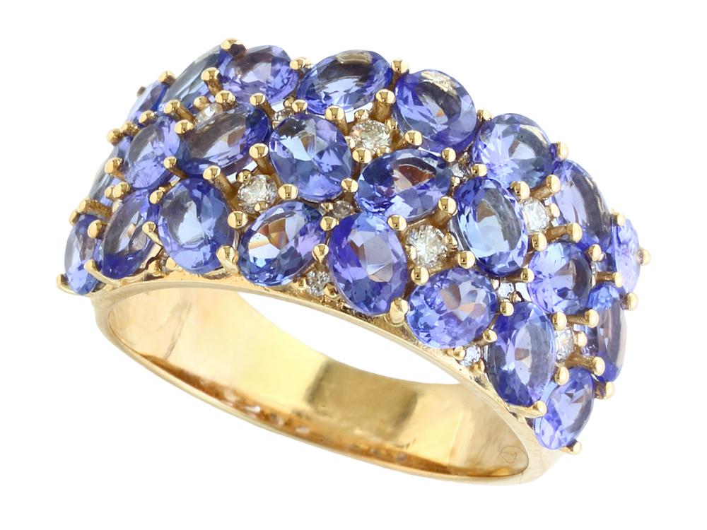 EFFY 14K YELLOW GOLD ,TANZANITE RING