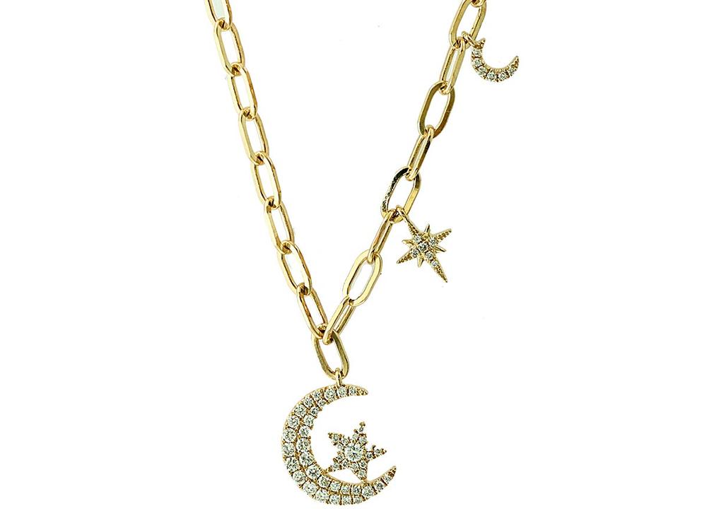 EFFY 14K YELLOW GOLD DIAMOND NECKLACE