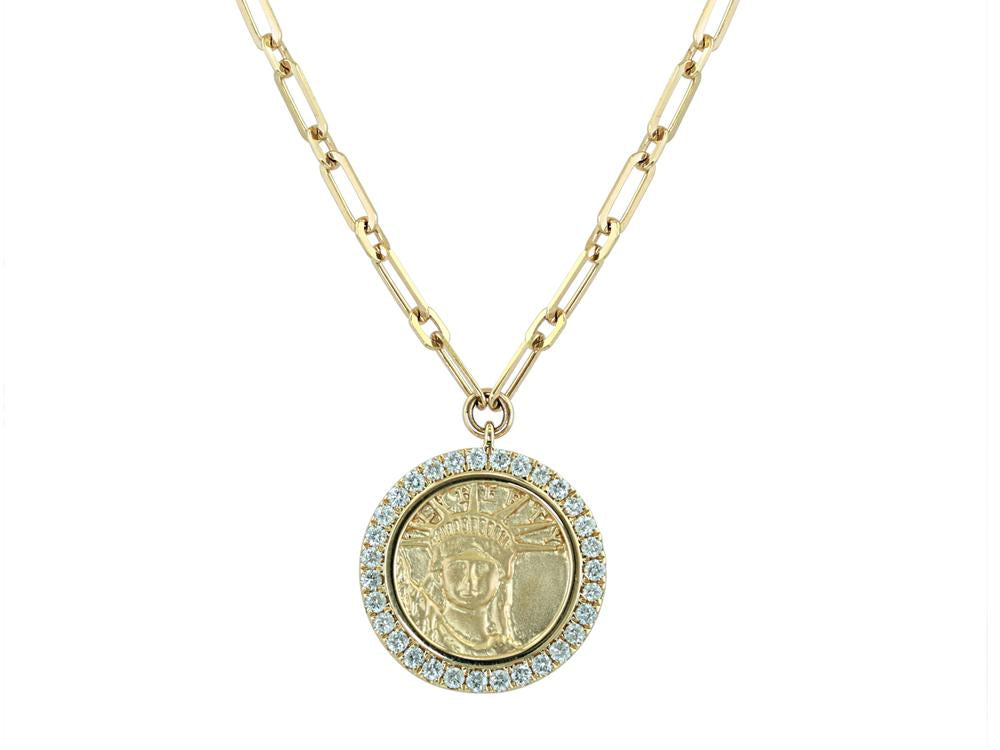 EFFY 14K YELLOW GOLD DIAMOND NECKLACE