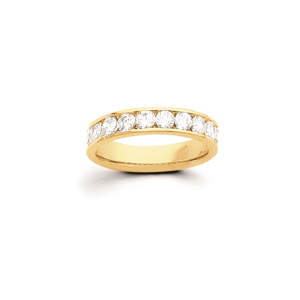 14k 1 ct Channel Set Band Mounting