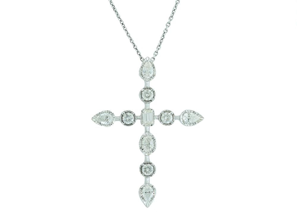 EFFY 14K WHITE GOLD DIAMOND PENDANT