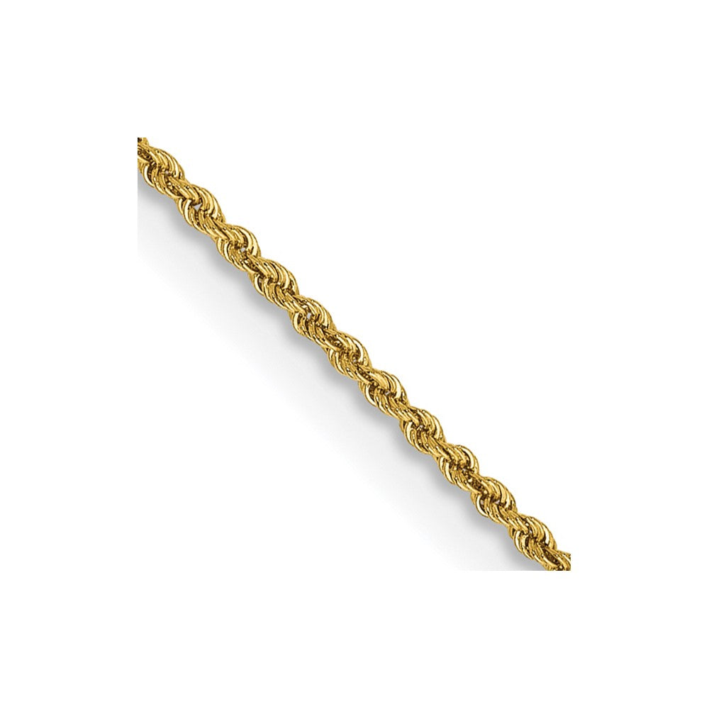 14k 1.5mm Solid Rope Chain Anklet