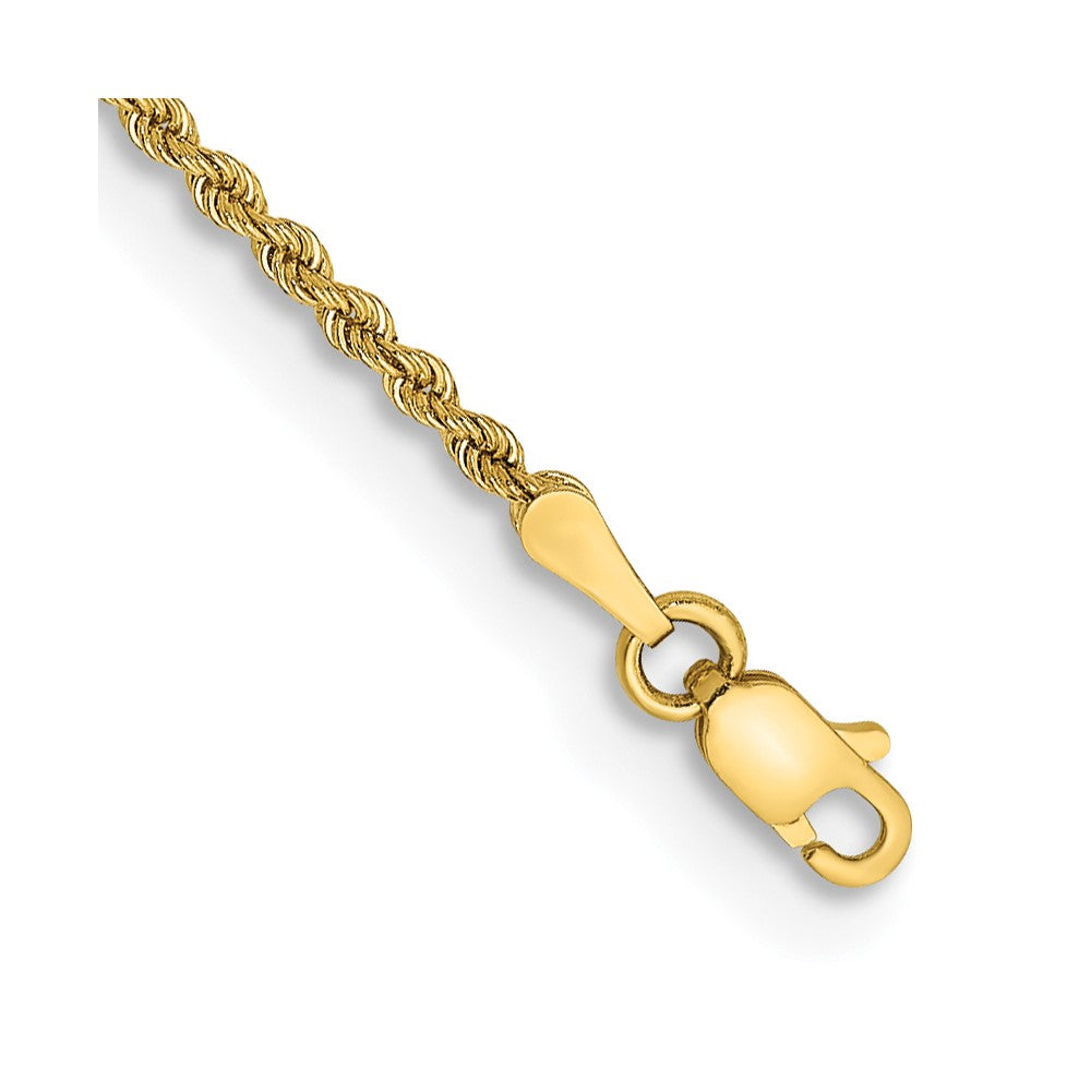 14k 2.0mm Solid Rope Chain Anklet