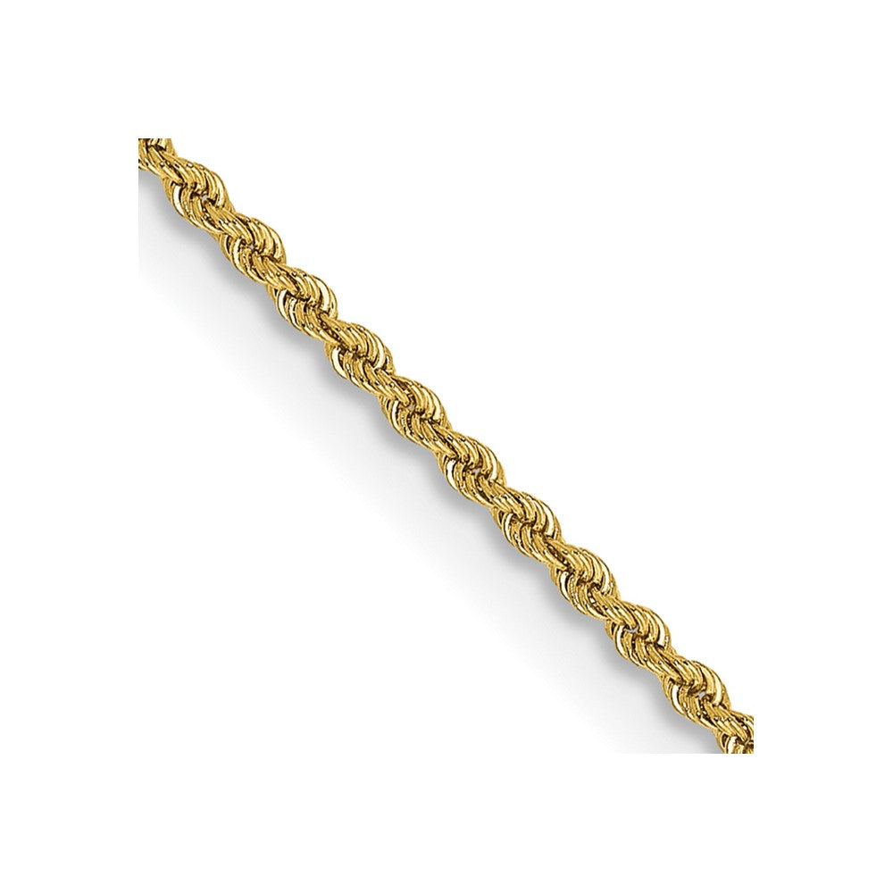 14k 2.0mm Solid Rope Chain Anklet