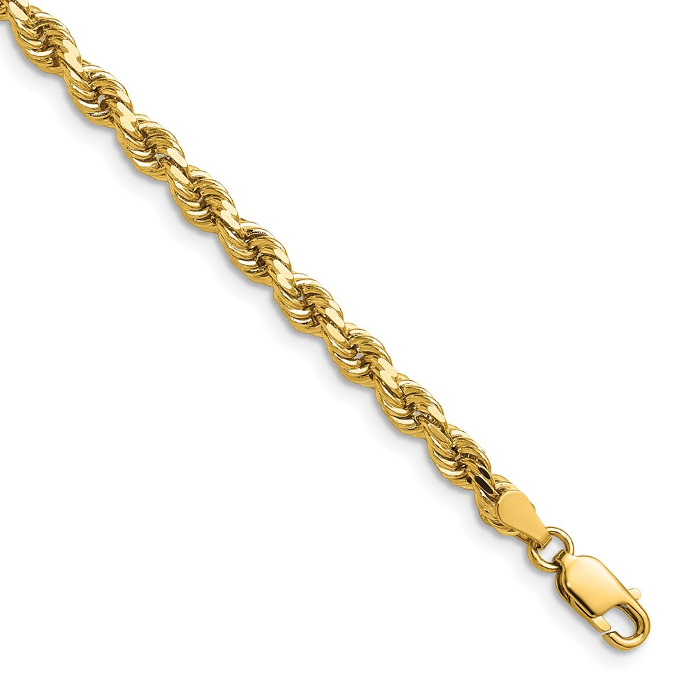 14k 4.0mm Diamond-cut Rope Chain