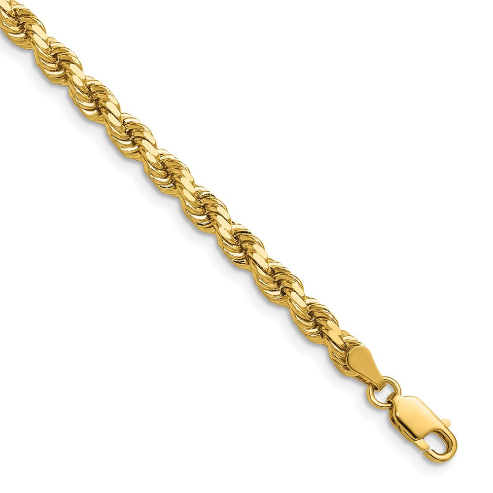 14k 4.25mm Diamond-cut Rope Chain