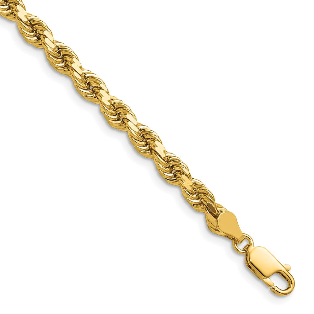 14k 4.5mm Diamond-cut Rope Chain